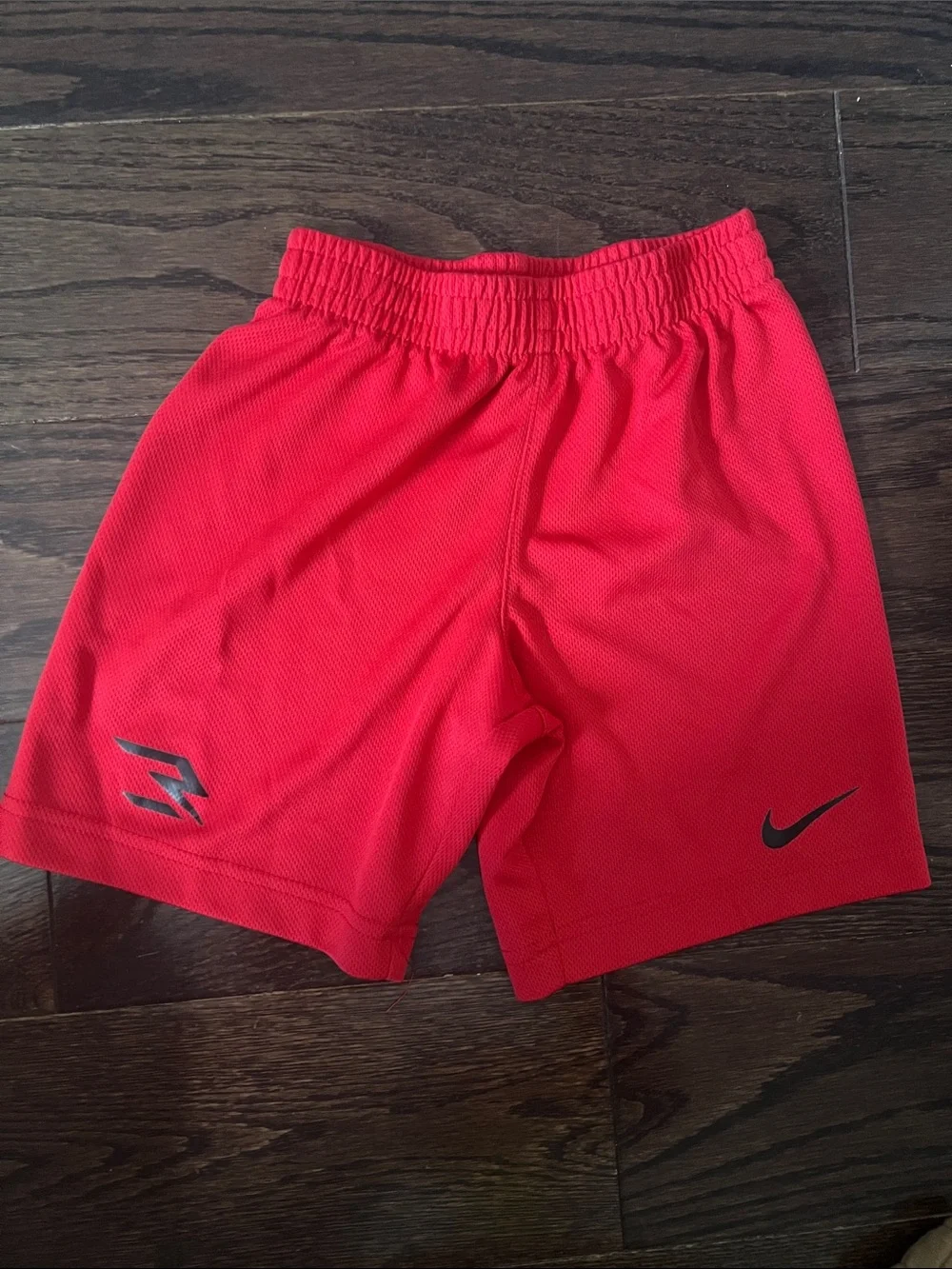Nike Kids Red Athletic Shorts with Elastic Waist